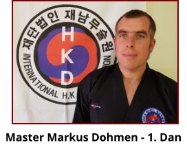 Master Markus Dohmen - 1. Dan