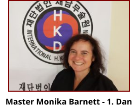 Master Monika Barnett - 1. Dan