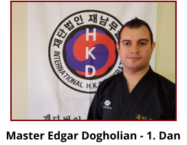 Master Edgar Dogholian - 1. Dan